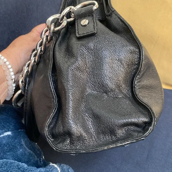 MICHAEL by Michael Kors Small Hamilton Satchel with Silver Trim